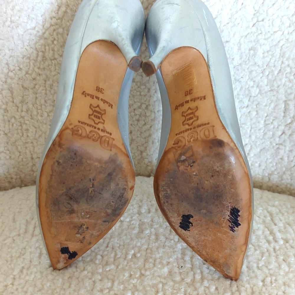 Dolce & Gabbana Silver Metallic Women's Heels - Picture 10 of 11
